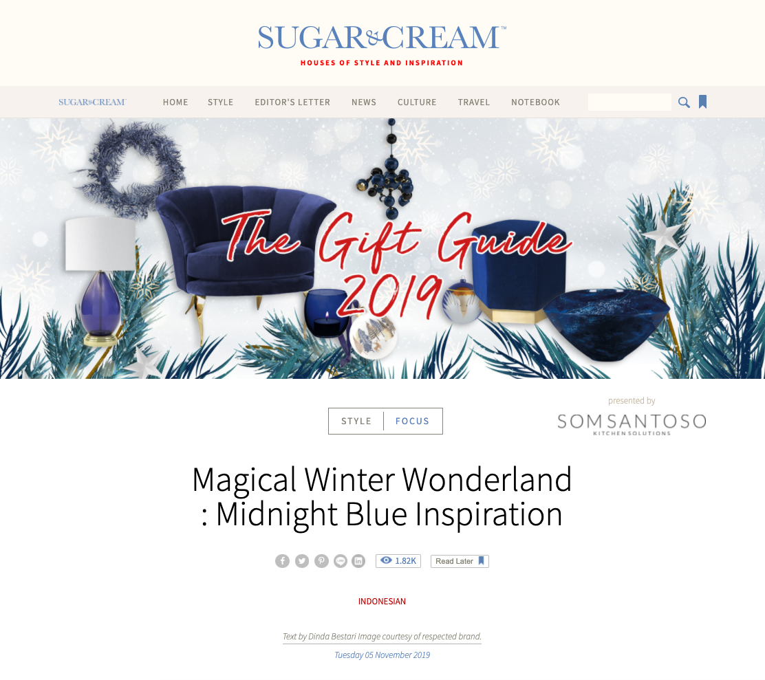 Sugar & Cream gift guide 2019